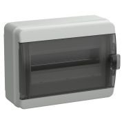 Tekfor Щит навесной BNK 65-12-1 (12 мод. IP65, прозрачная черная дверца) 01-03-121