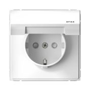 ART GALLERY, БЕЛЫЙ ЛОТОС, РОЗЕТКА с З/К, КРЫШКА, ЗАЩИТНЫЕ ШТОРКИ, IP44, System Electric, GAL001346