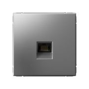 ART GALLERY, СТАЛЬ, РОЗЕТКА КОМПЬЮТЕРНАЯ, RJ-45, КАТ.6, System Electric, GAL000986
