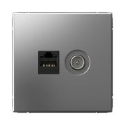 ART GALLERY, СТАЛЬ, РОЗЕТКА TV и RJ-45, System Electric, GAL000989