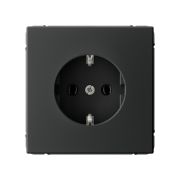 ART GALLERY, КАРБОН, РОЗЕТКА с З/К (ВИНТОВОЙ ЗАЖИМ), System Electric, GAL001043