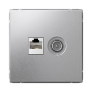 ART GALLERY, АЛЮМИНИЙ, РОЗЕТКА TV и RJ-45, System Electric, GAL000389