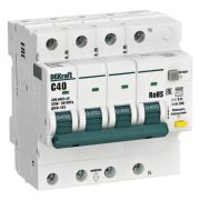 Автомат АВДТ 3P+N ДИФ-103 C40/300мА 6кА DEKraft 16423DEK