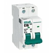 Выключатель автоматический модульный ВА-103 2Р 16А х-ка С 6 кА DEKraft 12074DEK