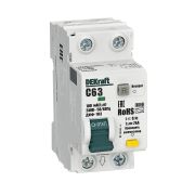 Автомат АВДТ 1P+N ДИФ-103 C63/100мА 6кА DEKraft 16326DEK