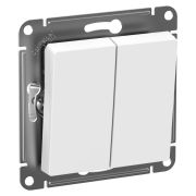 ATLAS БЕЛЫЙ 2-клавишный ПЕРЕКЛЮЧАТЕЛЬ IP44, сх.5, 10А, ATLAS Aqua, Schneider Electric ATN440151