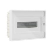 DKC FRAME Щиток встраиваемый 12 мод с прозрачной дверцей IP40 БЕЛЫЙ с 2 шинами F12B3WT