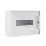DKC FRAME Щиток настенный 12 мод с прозрачной дверцей IP40 БЕЛЫЙ с 2 шинами F12W1WT