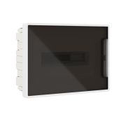 DKC FRAME Щиток встраиваемый 12 мод с тонированной дверцей IP40 БЕЛЫЙ с 2 шинами F12B3WD