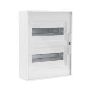 DKC FRAME Щиток настенный 24 мод с прозрачной дверцей IP40 БЕЛЫЙ с 4 шинами F24W1WT