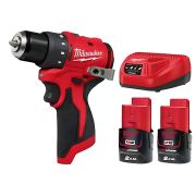 Аккумуляторная дрель-шуруповерт Milwaukee M12 BLDDRC-0 (2 АКБ 2aH + зарядное)